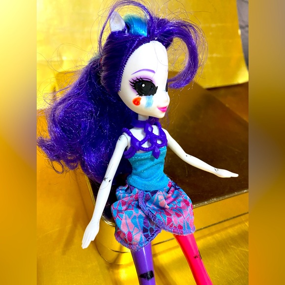 MY LITTLE PONY 2014 EQUESTRIAN DOLL RARITY RAINBOW ROCKS DRESS - Picture 4 of 11